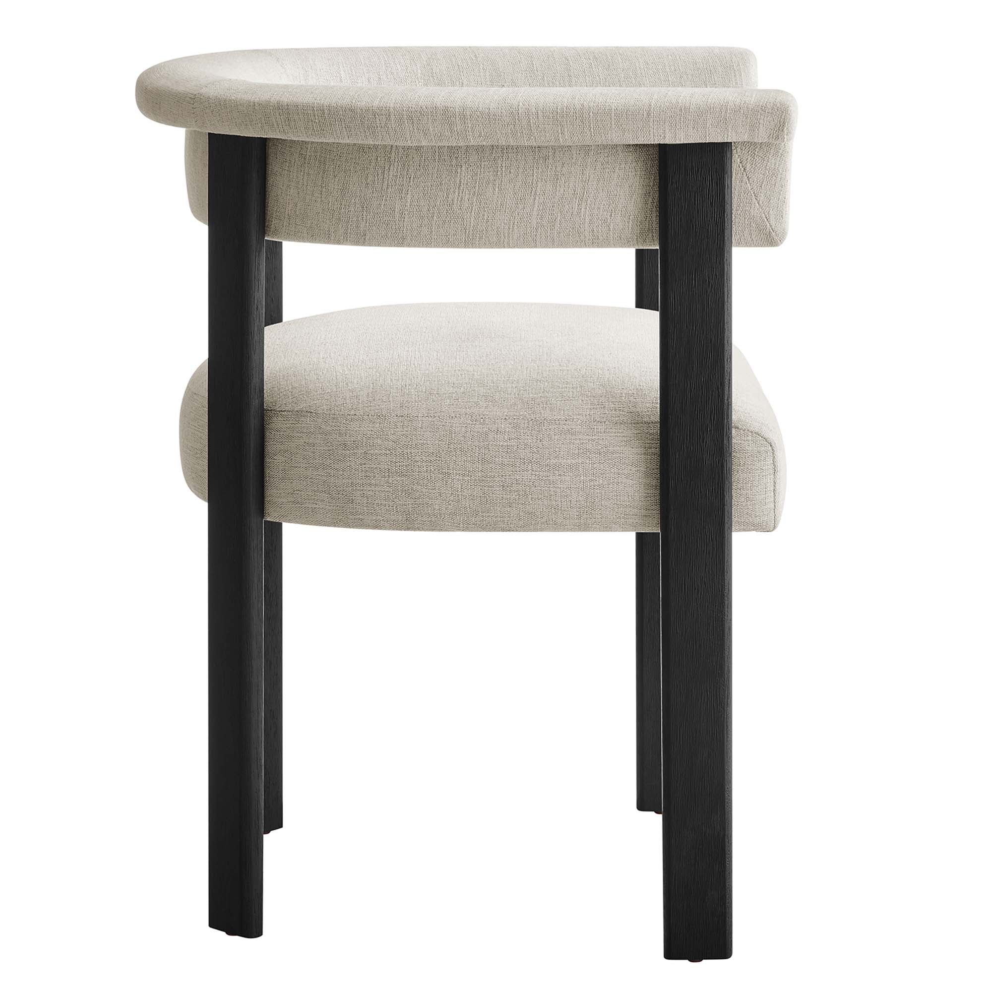 Imogen Fabric Upholstered Barrel Dining Chairs Set of 2 - Image 16