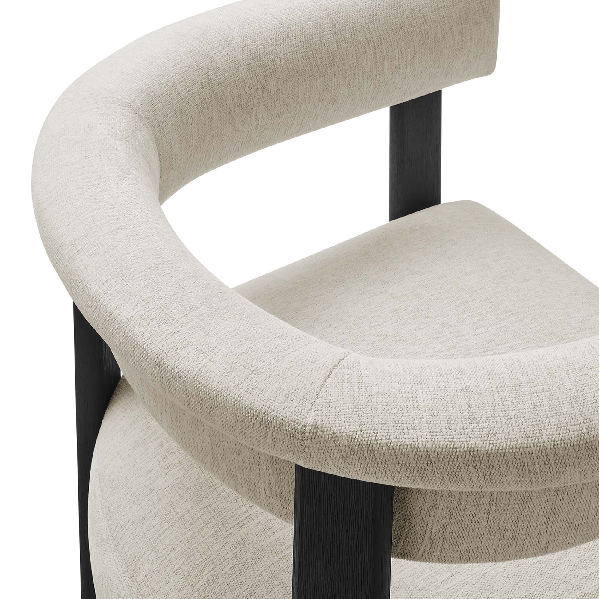 Imogen Fabric Upholstered Barrel Dining Chairs Set of 2 - Image 19