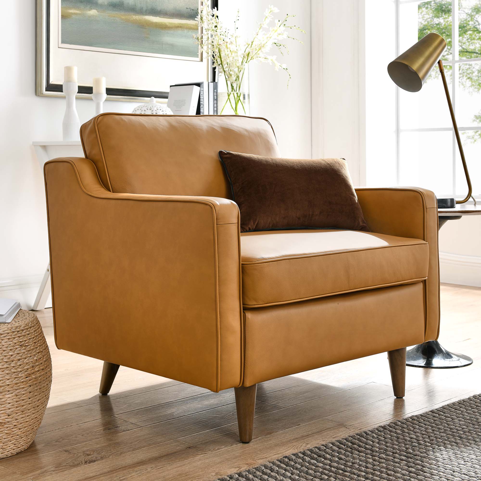 Impart Genuine Leather Armchair - Image 10