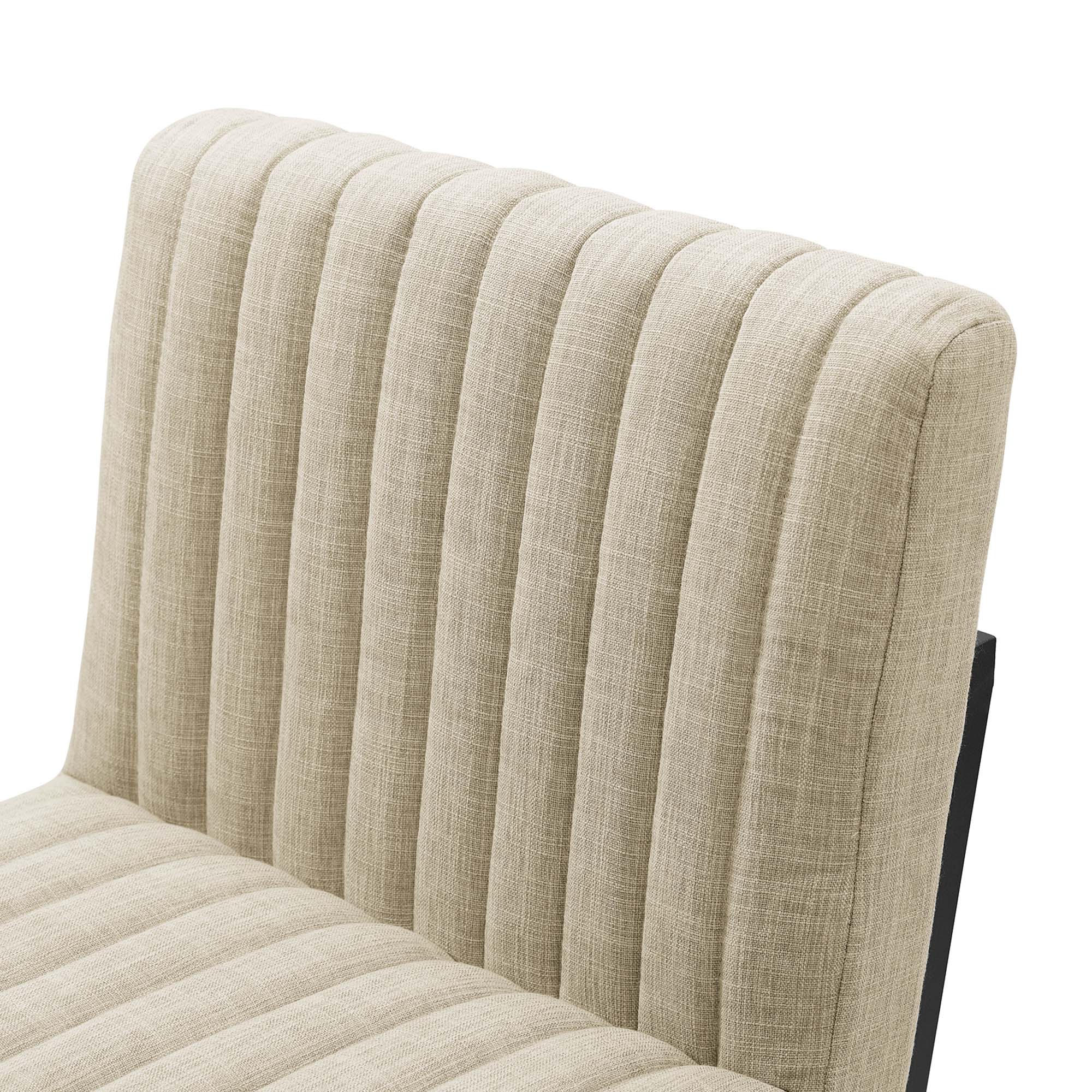 Indulge Channel Tufted Fabric Counter Stools Set of 2 - Image 7