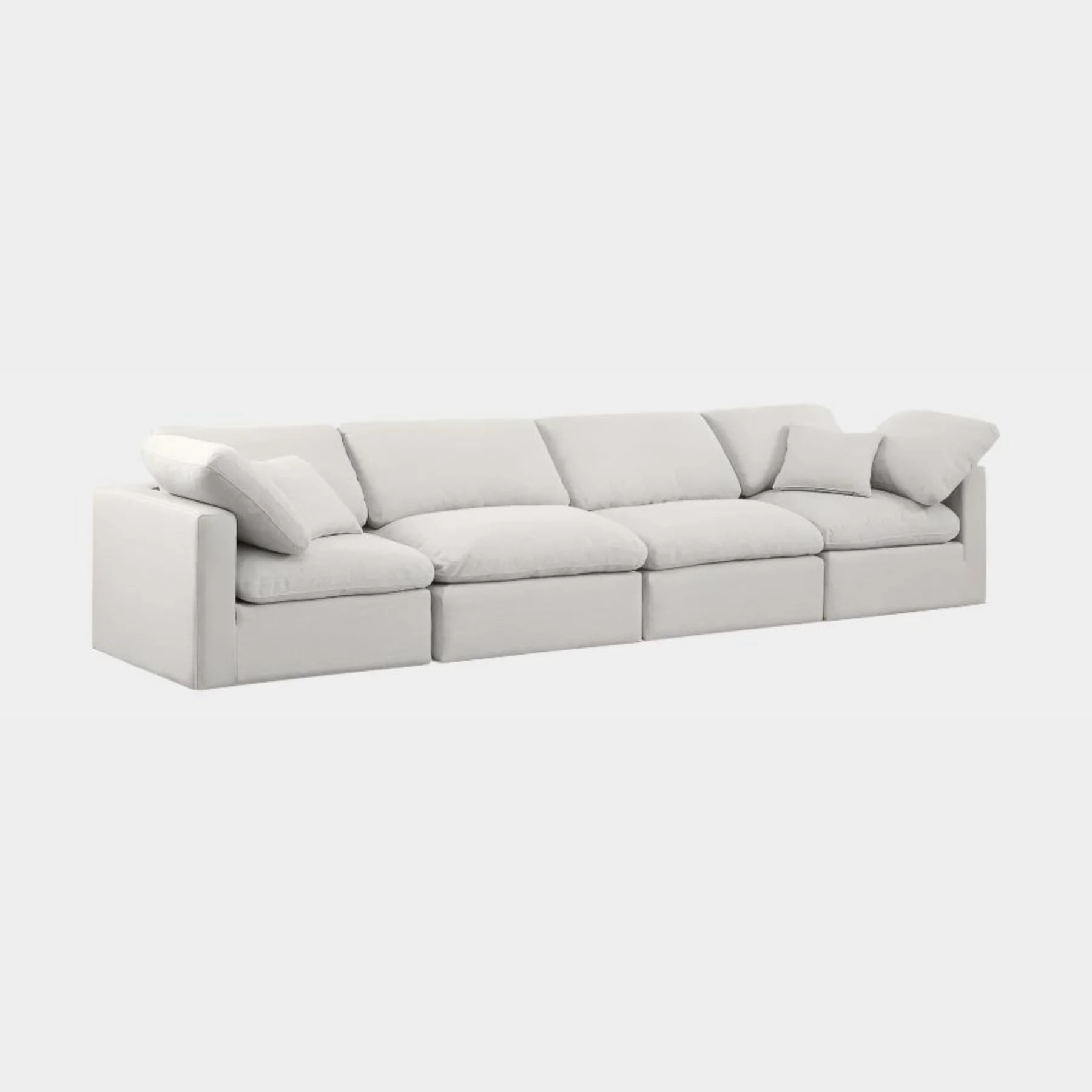 Indulge Linen Textured Fabric Sofa - Image 17
