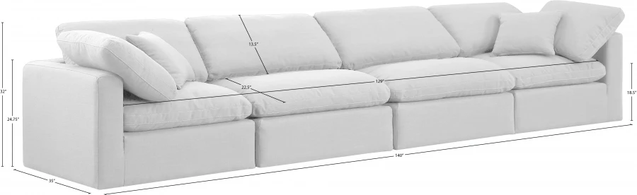 Indulge Linen Textured Fabric Sofa - Image 33