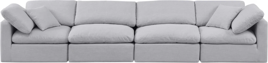 Indulge Linen Textured Fabric Sofa - Image 4