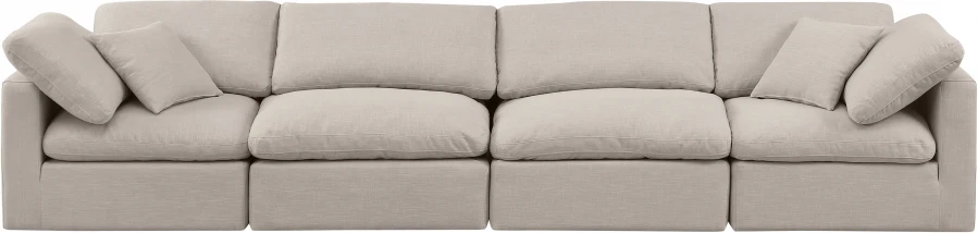 Indulge Linen Textured Fabric Sofa - Image 45