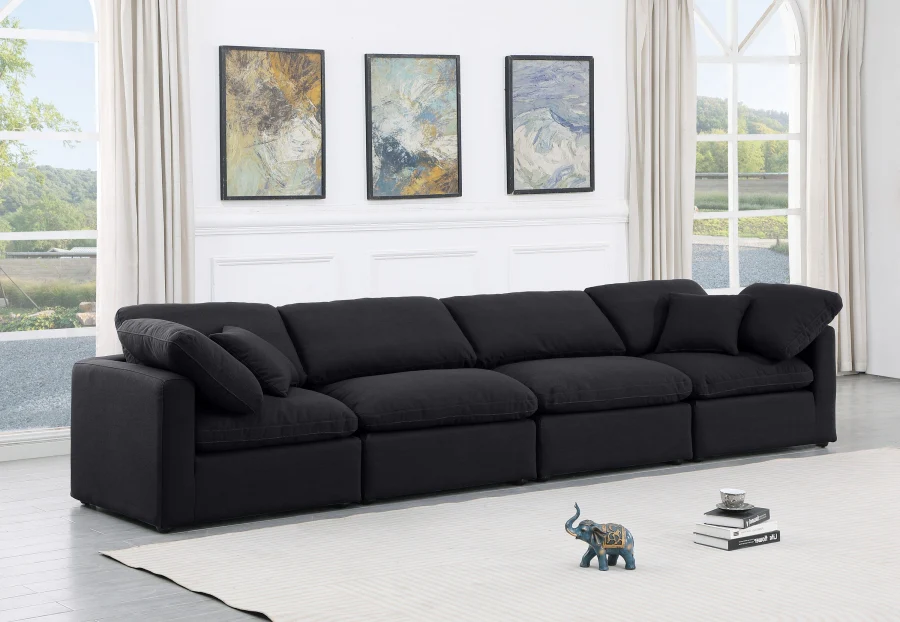 Indulge Linen Textured Fabric Sofa - Image 9