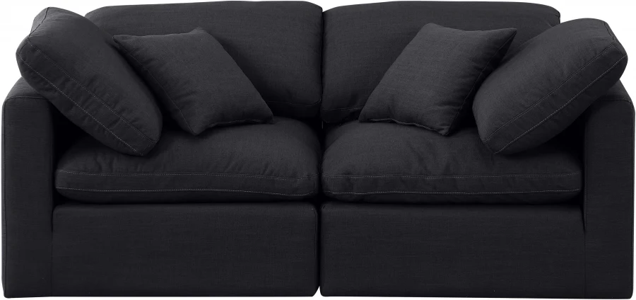 Indulge Linen Textured Fabric Sofa - Image 13