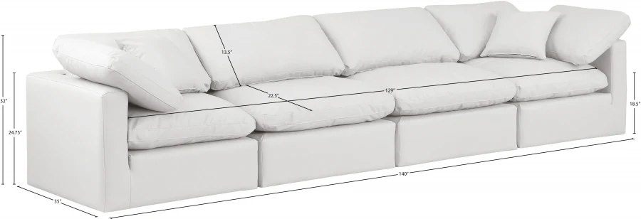 Indulge Vegan Leather Sofa - Image 26