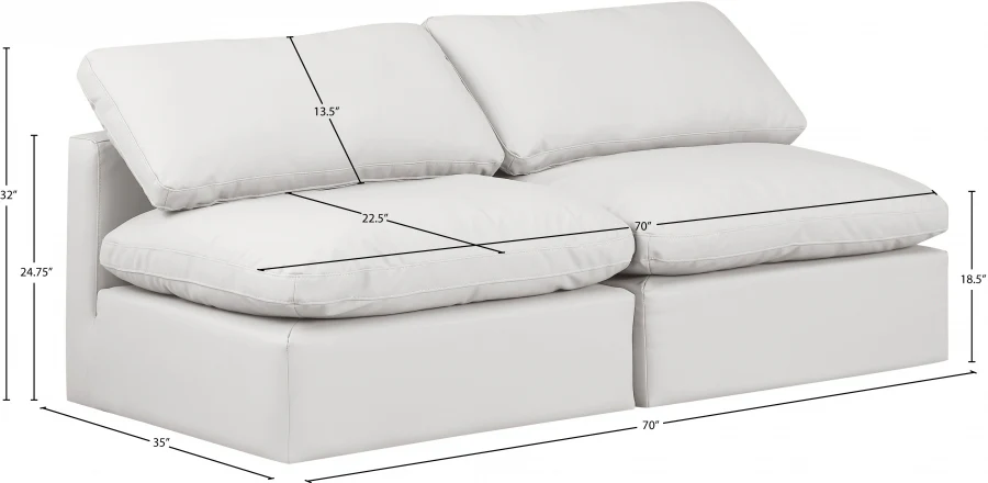 Indulge Vegan Leather Sofa - Image 15