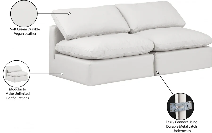Indulge Vegan Leather Sofa - Image 16