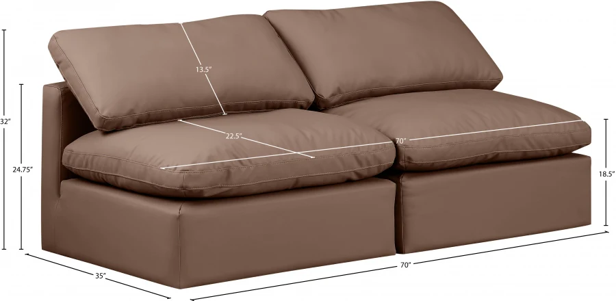 Indulge Vegan Leather Sofa - Image 31
