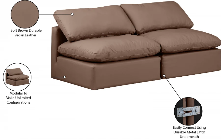 Indulge Vegan Leather Sofa - Image 32