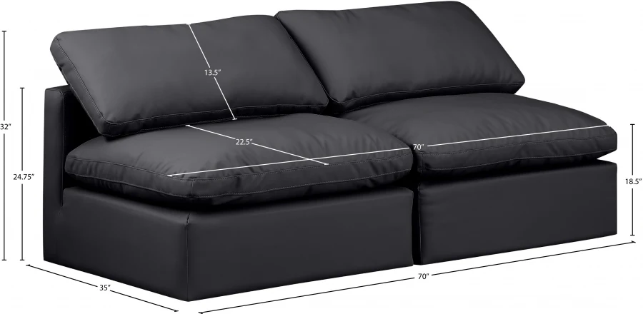 Indulge Vegan Leather Sofa - Image 7