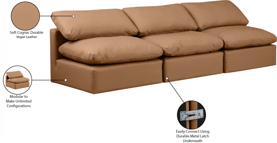 Indulge Vegan Leather Sofa - Image 24