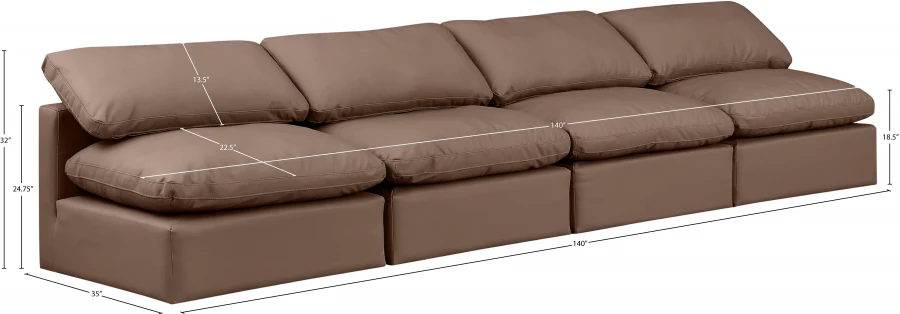 Indulge Vegan Leather Sofa - Image 7