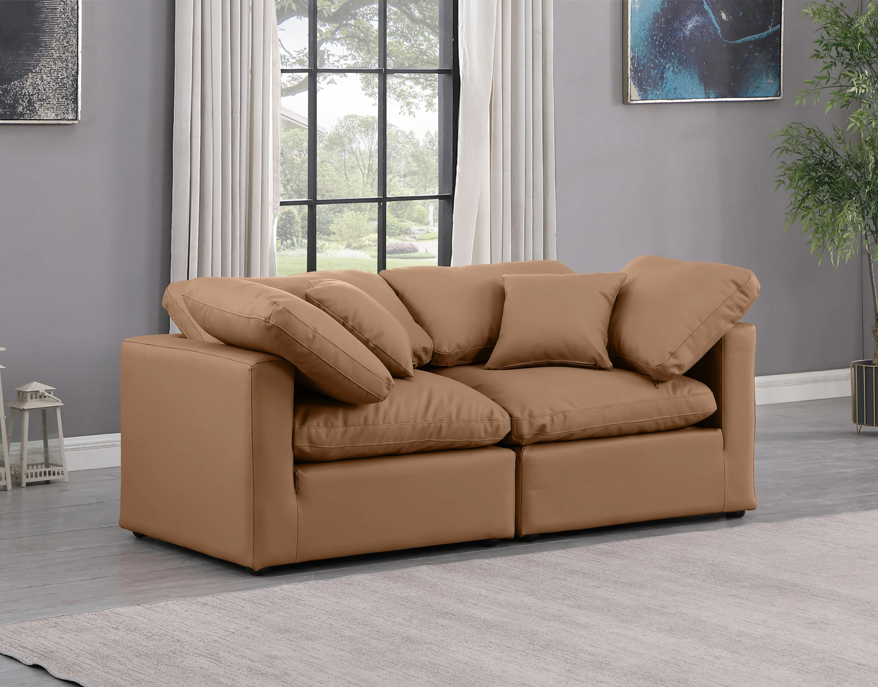 Indulge Vegan Leather Sofa - Image 29