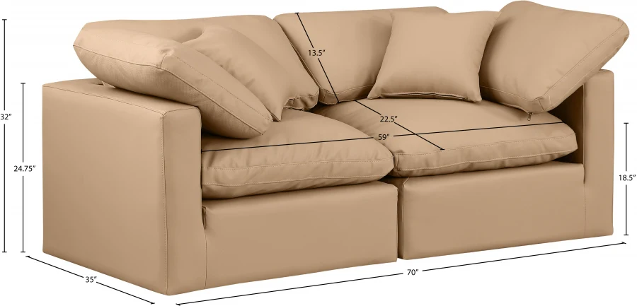Indulge Vegan Leather Sofa - Image 8