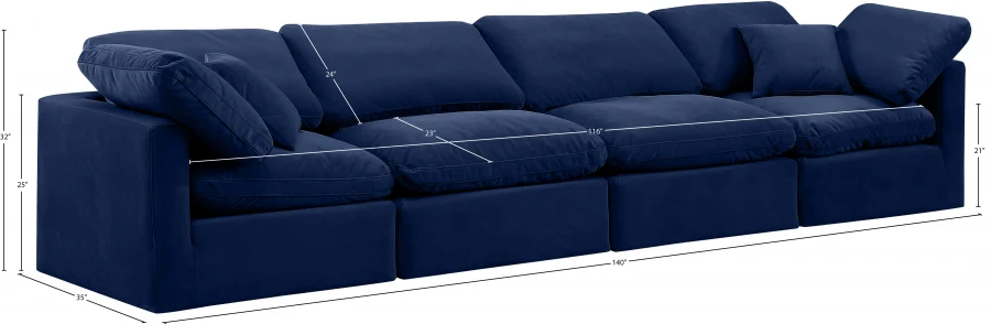 Indulge Velvet Sofa - Image 43