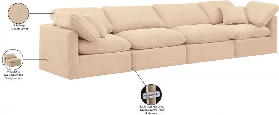 Indulge Velvet Sofa - Image 53