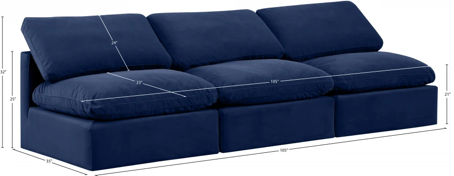 Indulge Velvet Sofa - Image 39