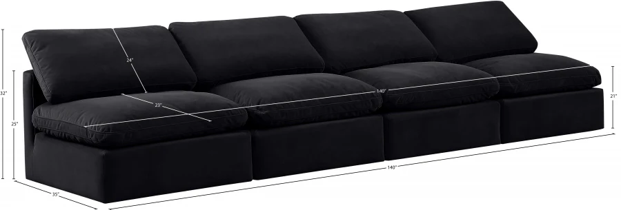 Indulge Velvet Sofa - Image 14