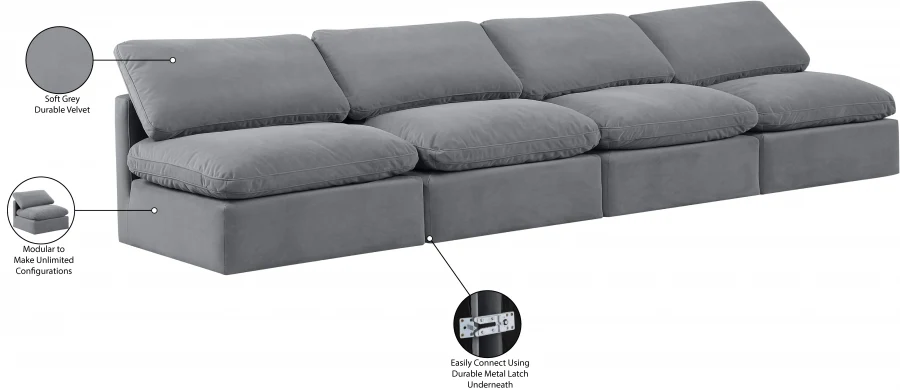 Indulge Velvet Sofa - Image 23