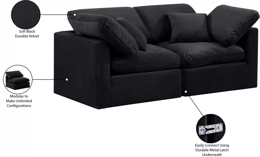 Indulge Velvet Sofa - Image 17