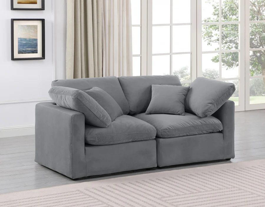 Indulge Velvet Sofa - Image 2