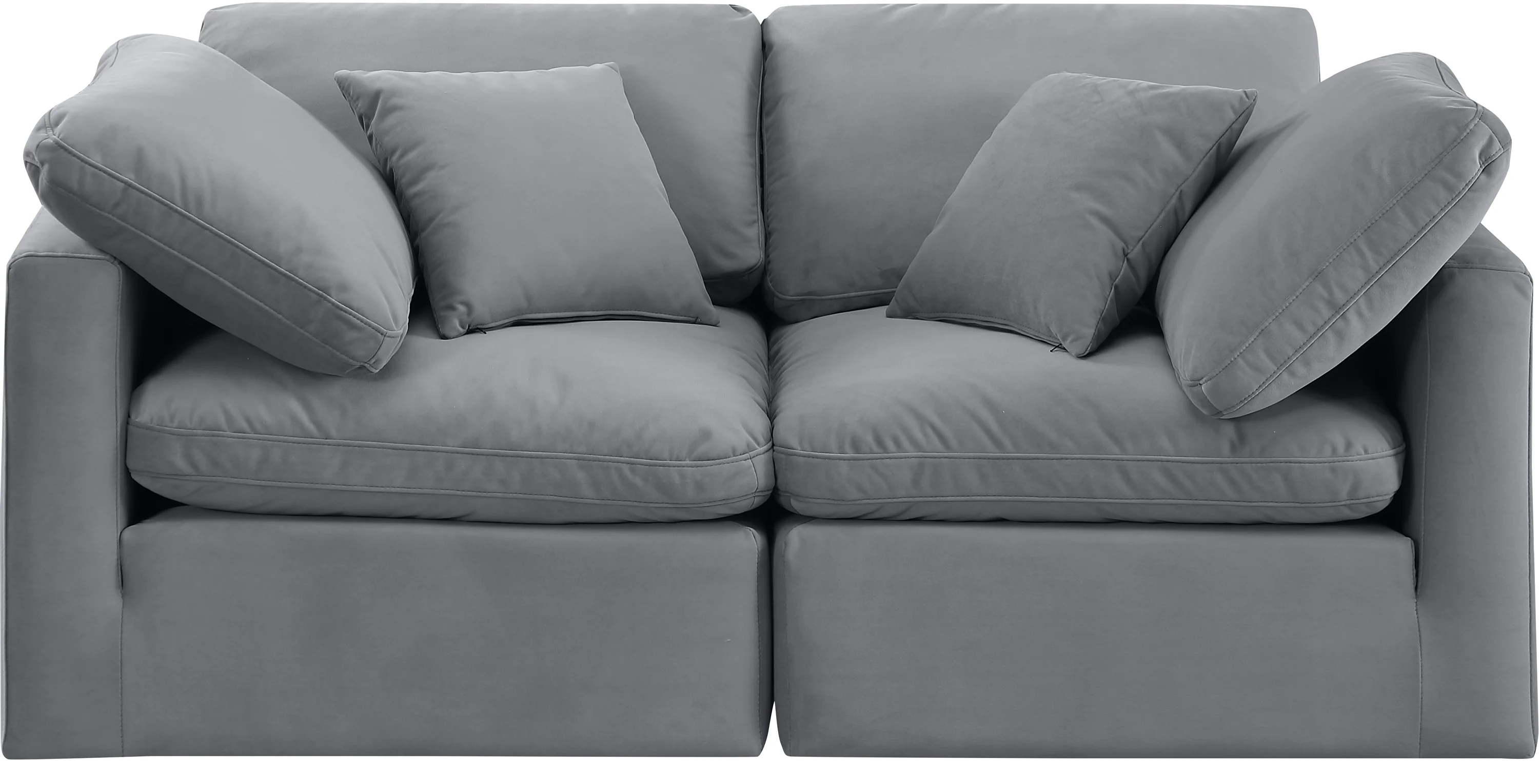Indulge Velvet Sofa - Image 4