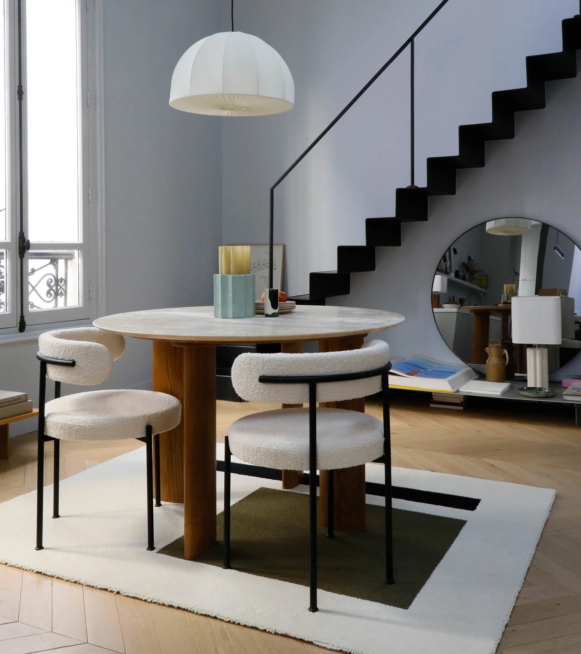 Libera Inesse Boucle Dining Chair - Image 12