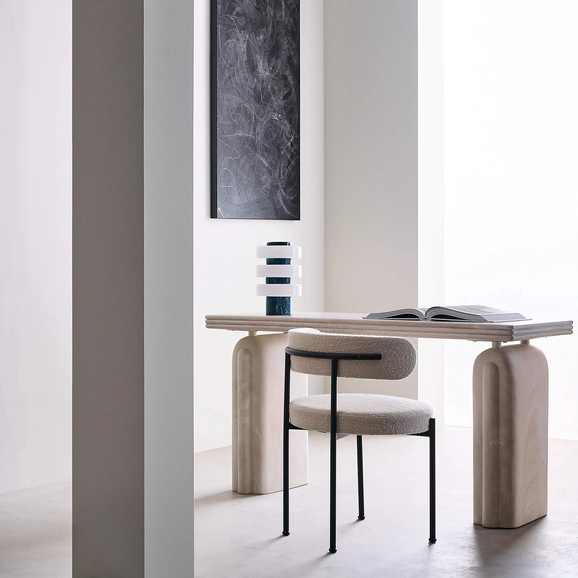 Libera Inesse Boucle Dining Chair - Image 8