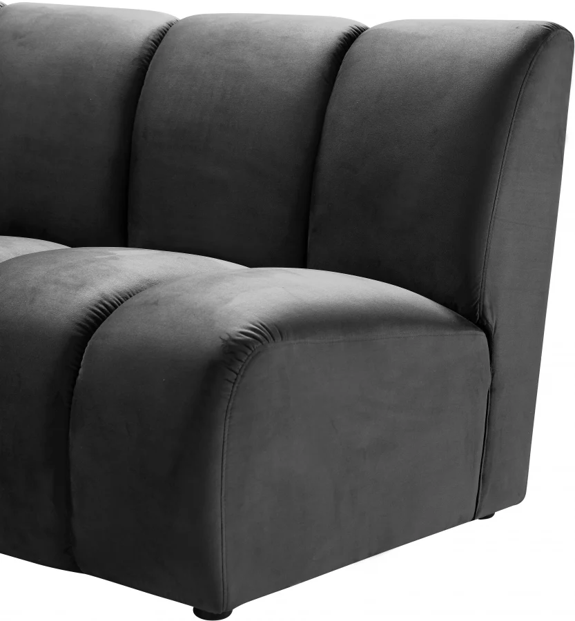 Infinity Velvet Upholstered Modular Chair - Image 12