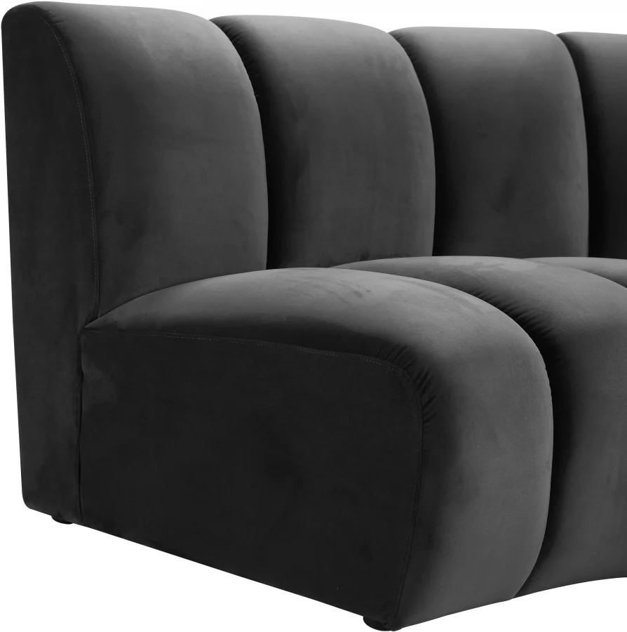 Infinity Velvet Upholstered Modular Chair - Image 13