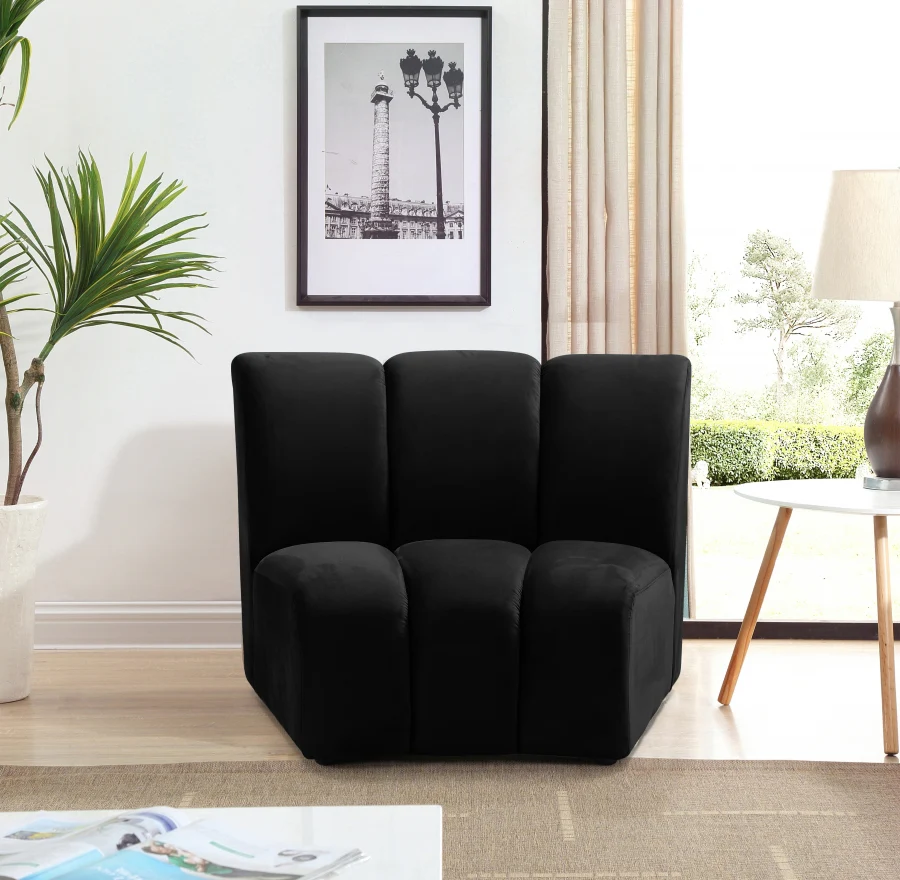 Infinity Velvet Upholstered Modular Chair - Image 2
