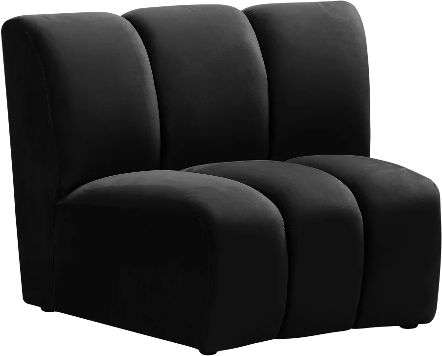 Infinity Velvet Upholstered Modular Chair - Image 3