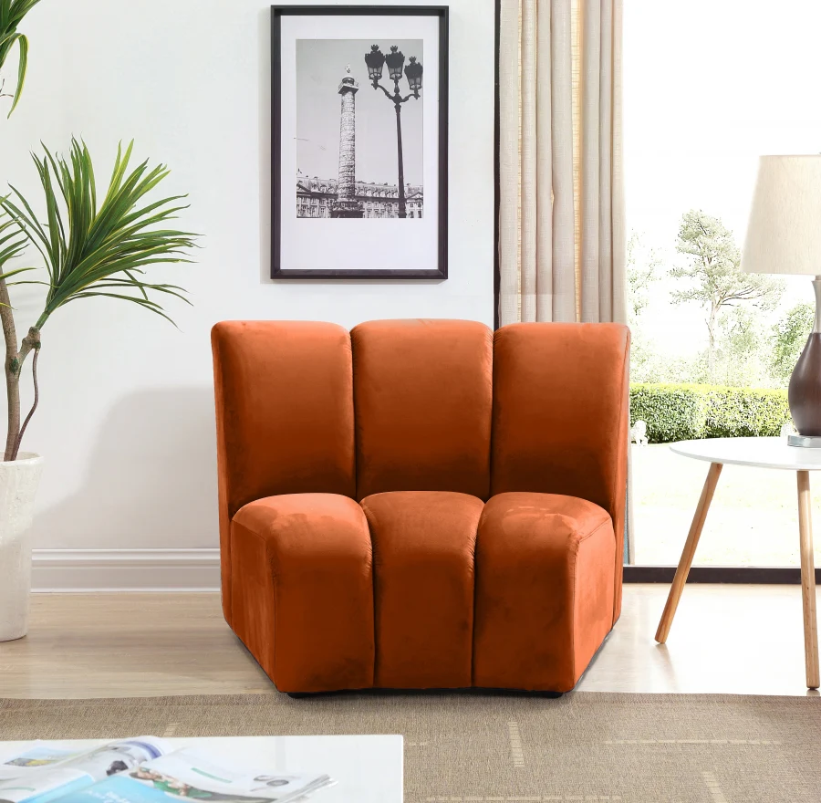 Infinity Velvet Upholstered Modular Chair - Image 41