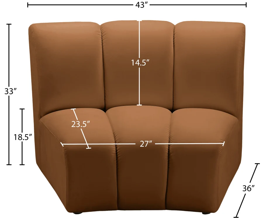 Infinity Velvet Upholstered Modular Chair - Image 71
