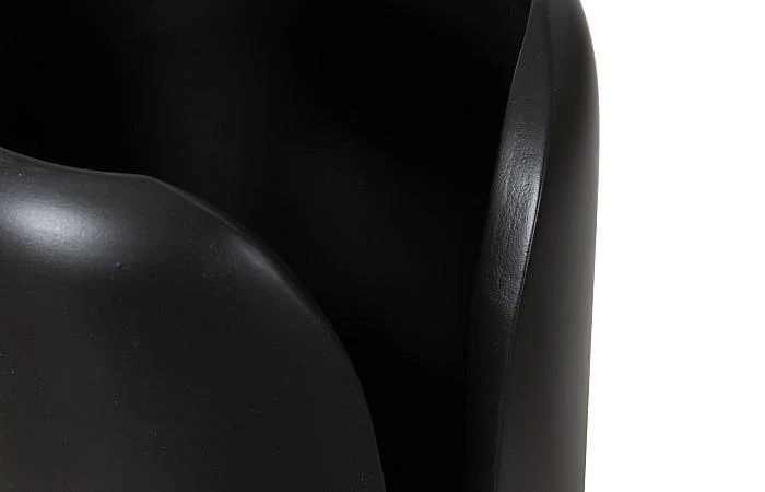 Interval Wood Vase, Black, Small - Image 4