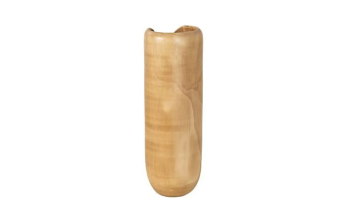 Interval Wood Vase, Natural, Large - Image 2