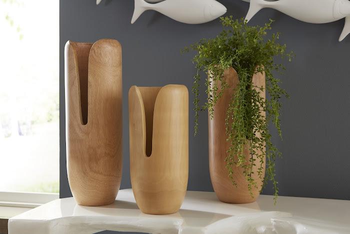 Interval Wood Vase, Natural, Large - Image 5