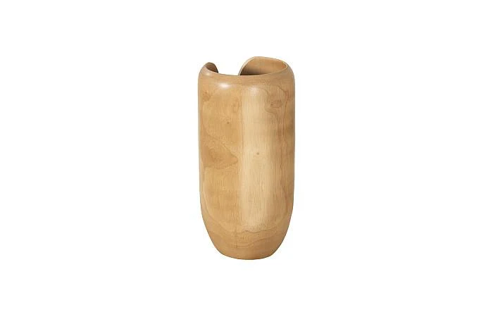 Interval Wood Vase, Natural, Small - Image 2