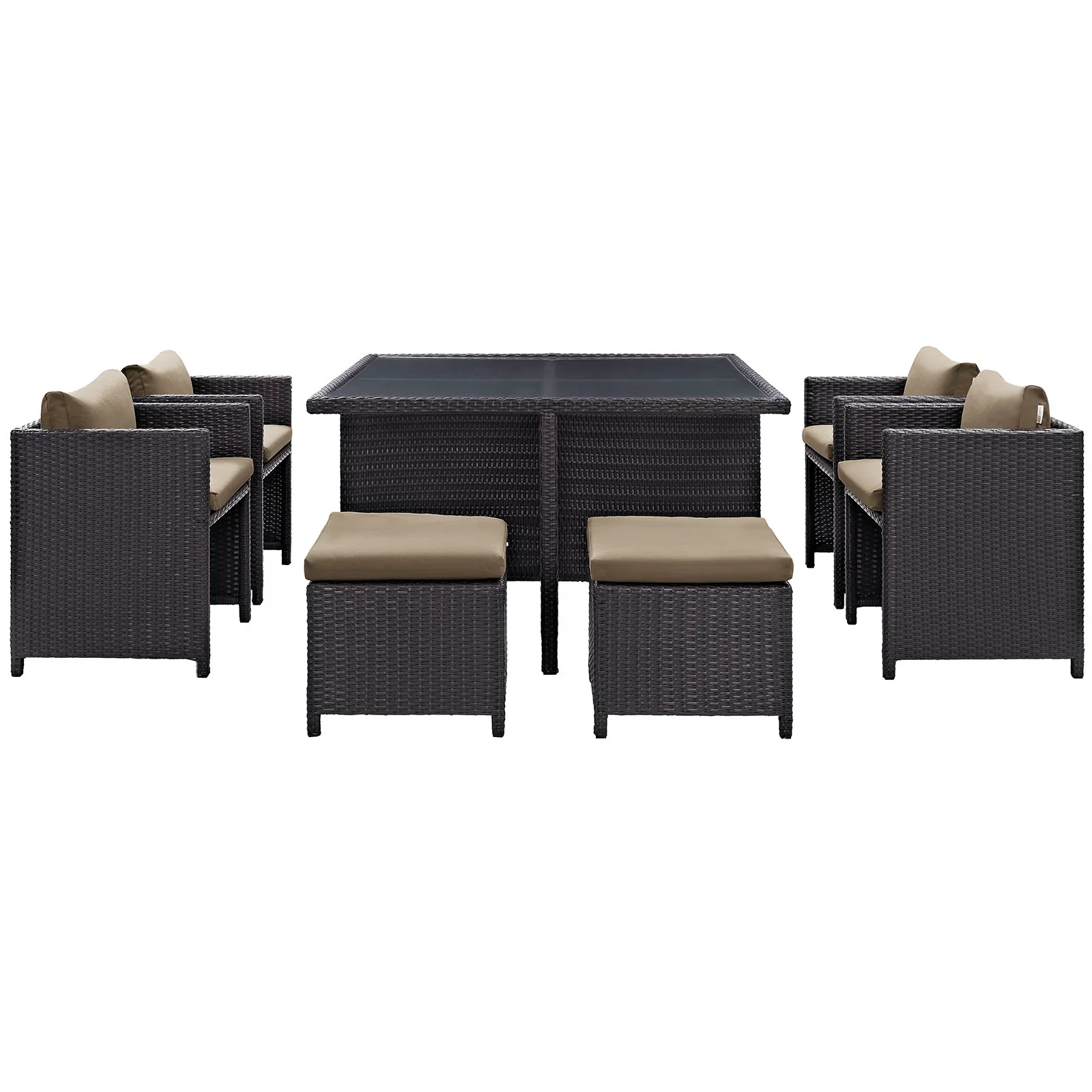 Inverse 9 Piece Outdoor Patio Dining Set - Image 11
