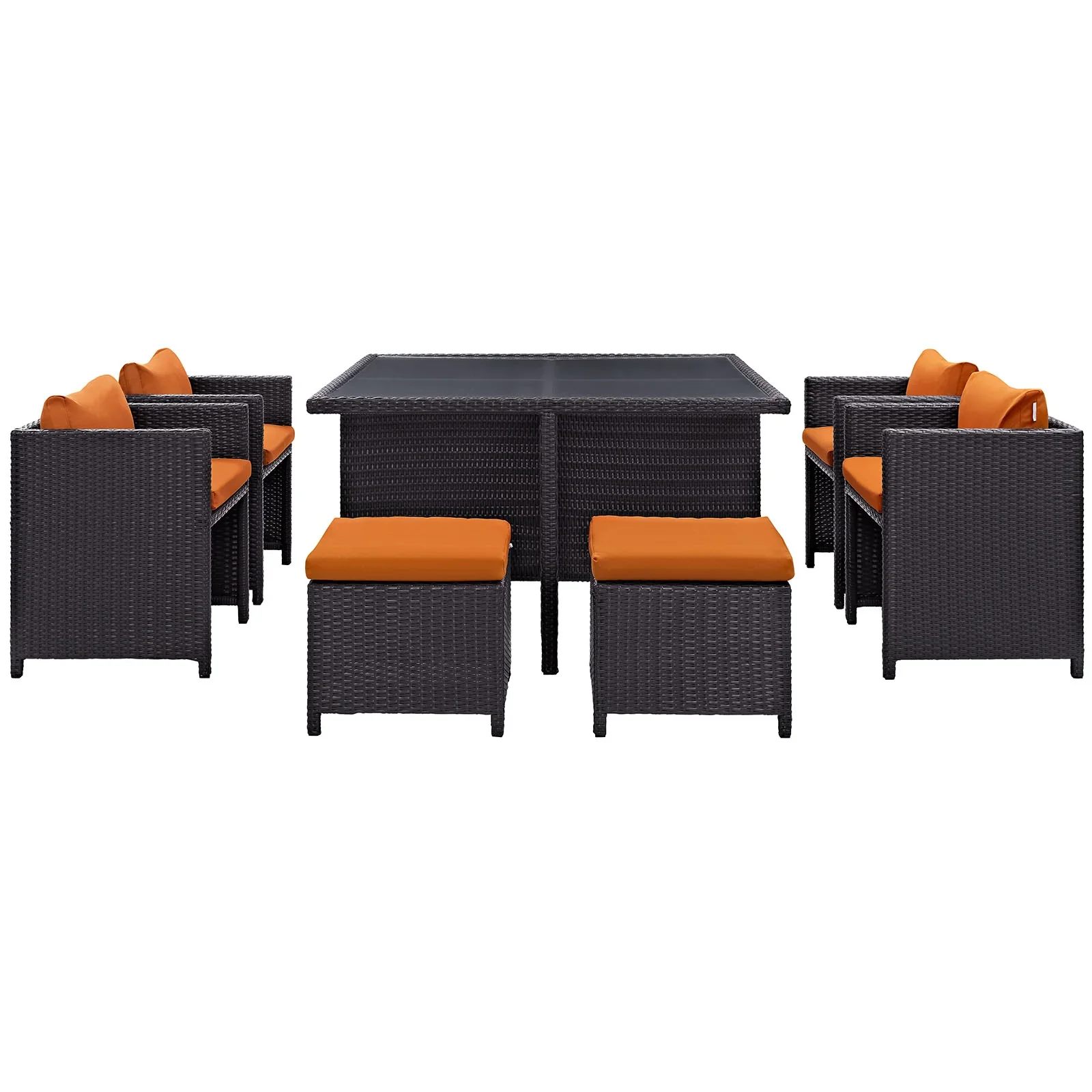 Inverse 9 Piece Outdoor Patio Dining Set - Image 15