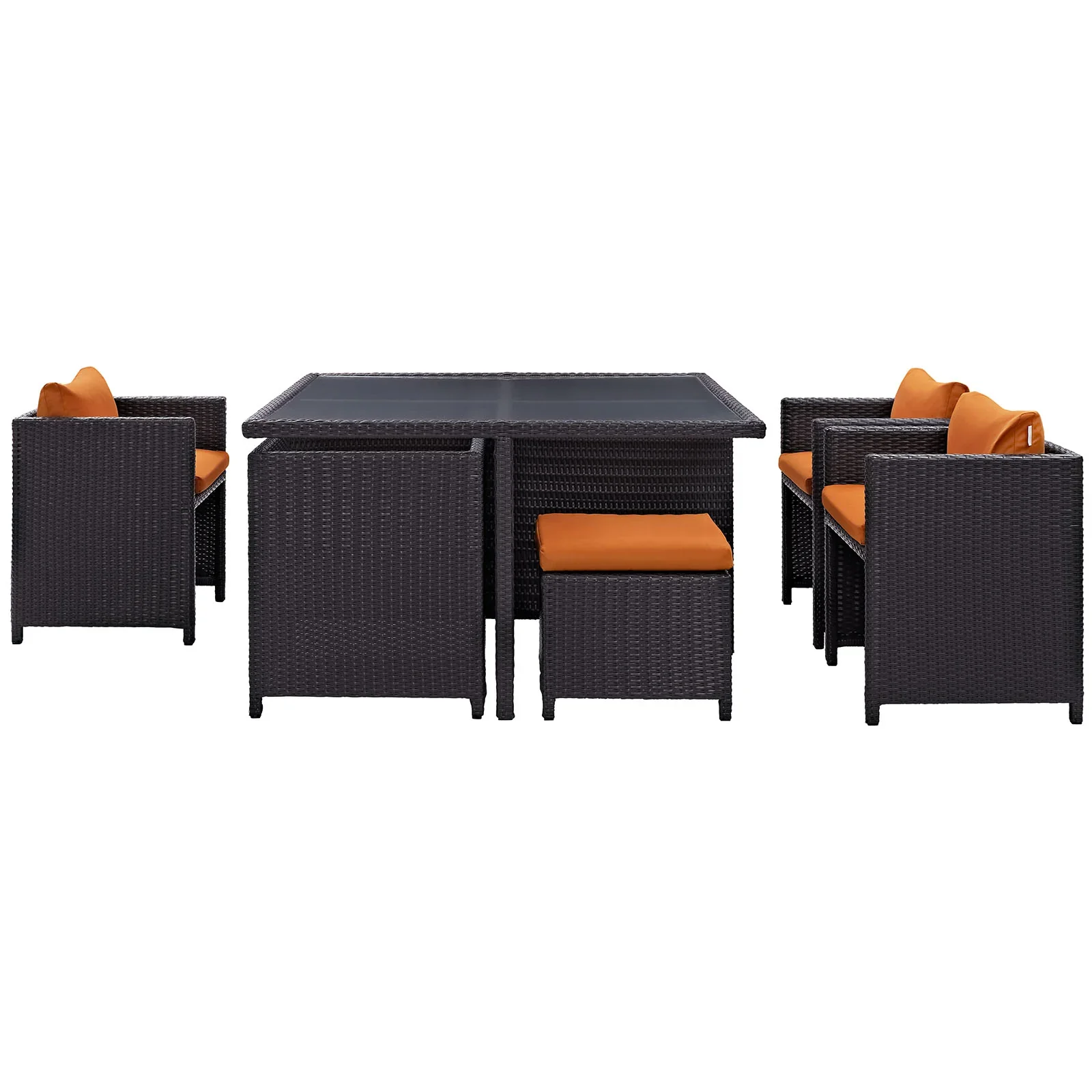 Inverse 9 Piece Outdoor Patio Dining Set - Image 16