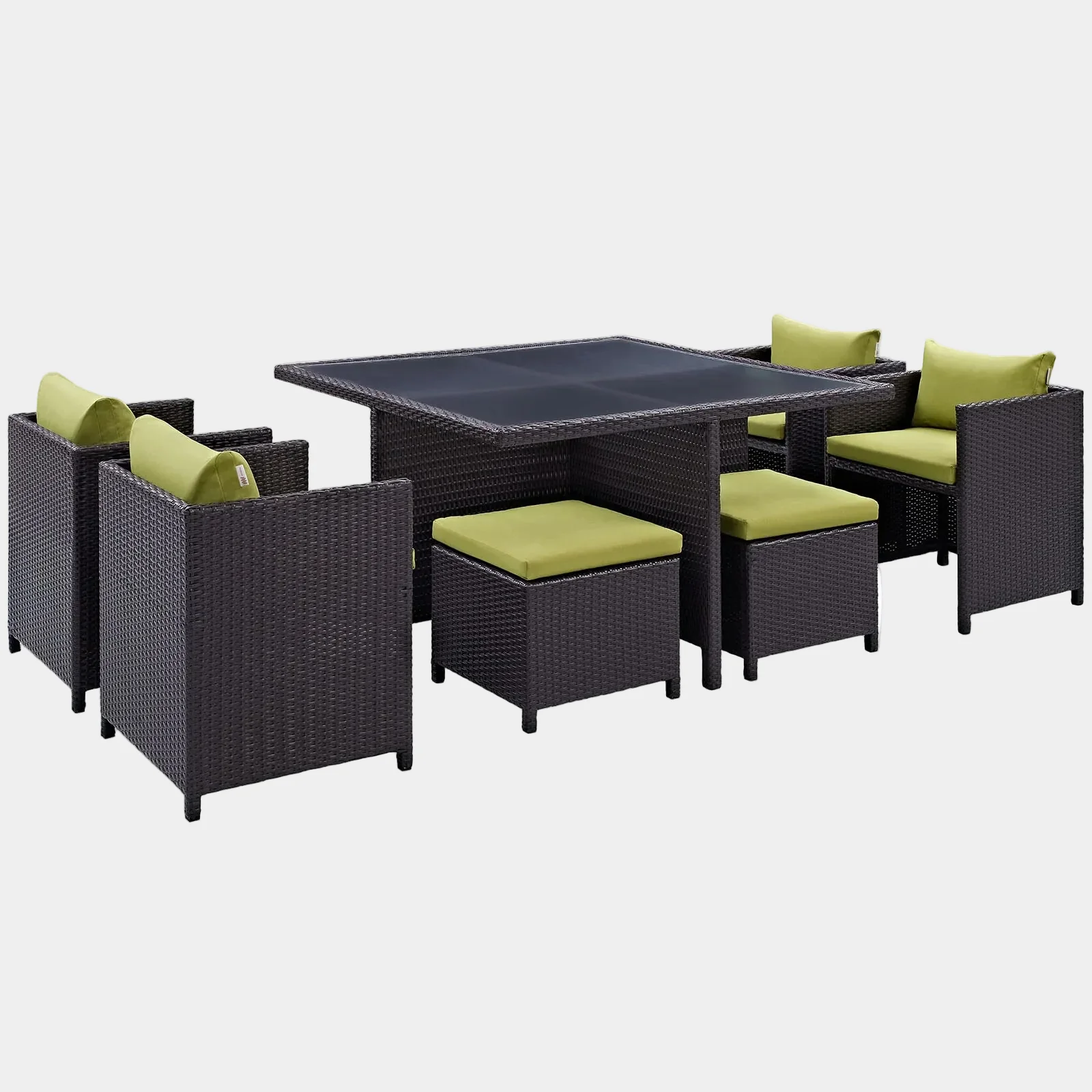 Inverse 9 Piece Outdoor Patio Dining Set - Image 17