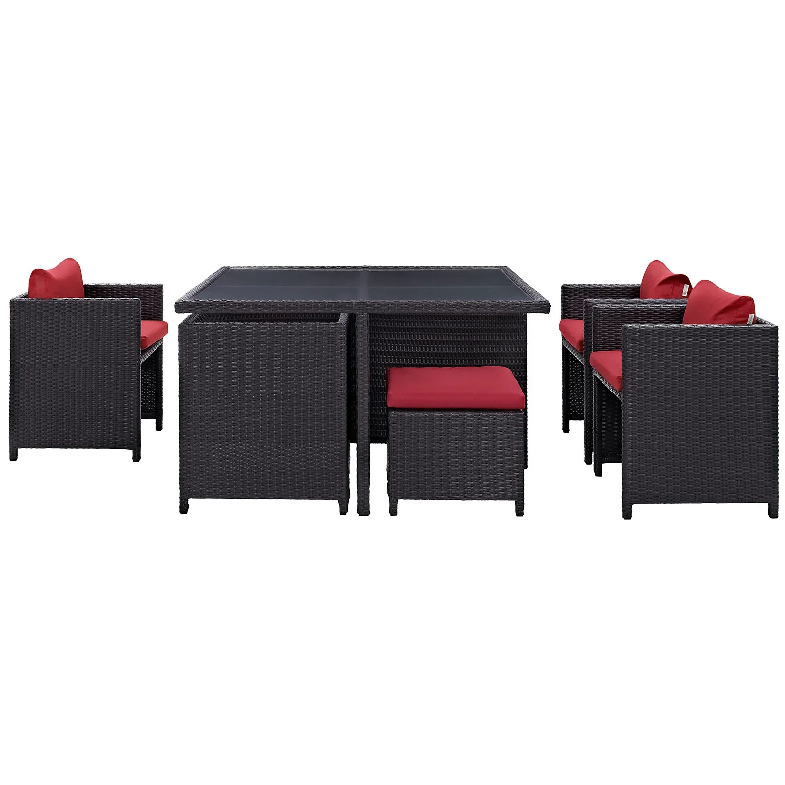Inverse 9 Piece Outdoor Patio Dining Set - Image 23