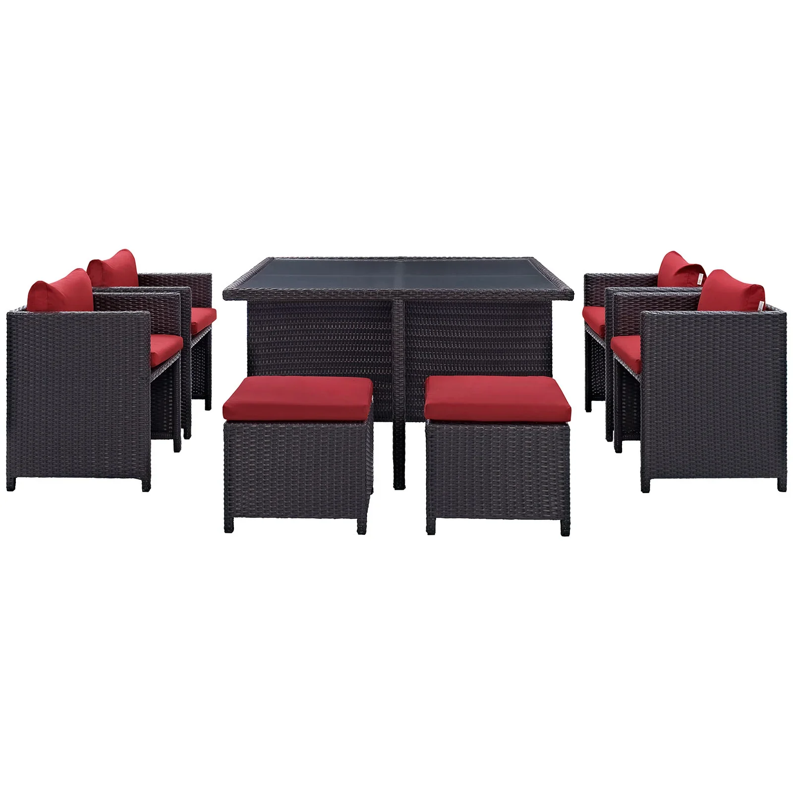 Inverse 9 Piece Outdoor Patio Dining Set - Image 24