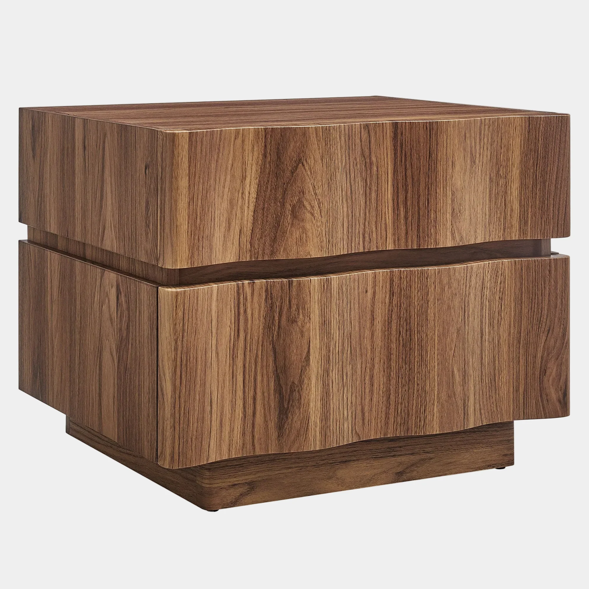 Isola 2 Drawer Nightstand in Light Oak Walnut - Image 10