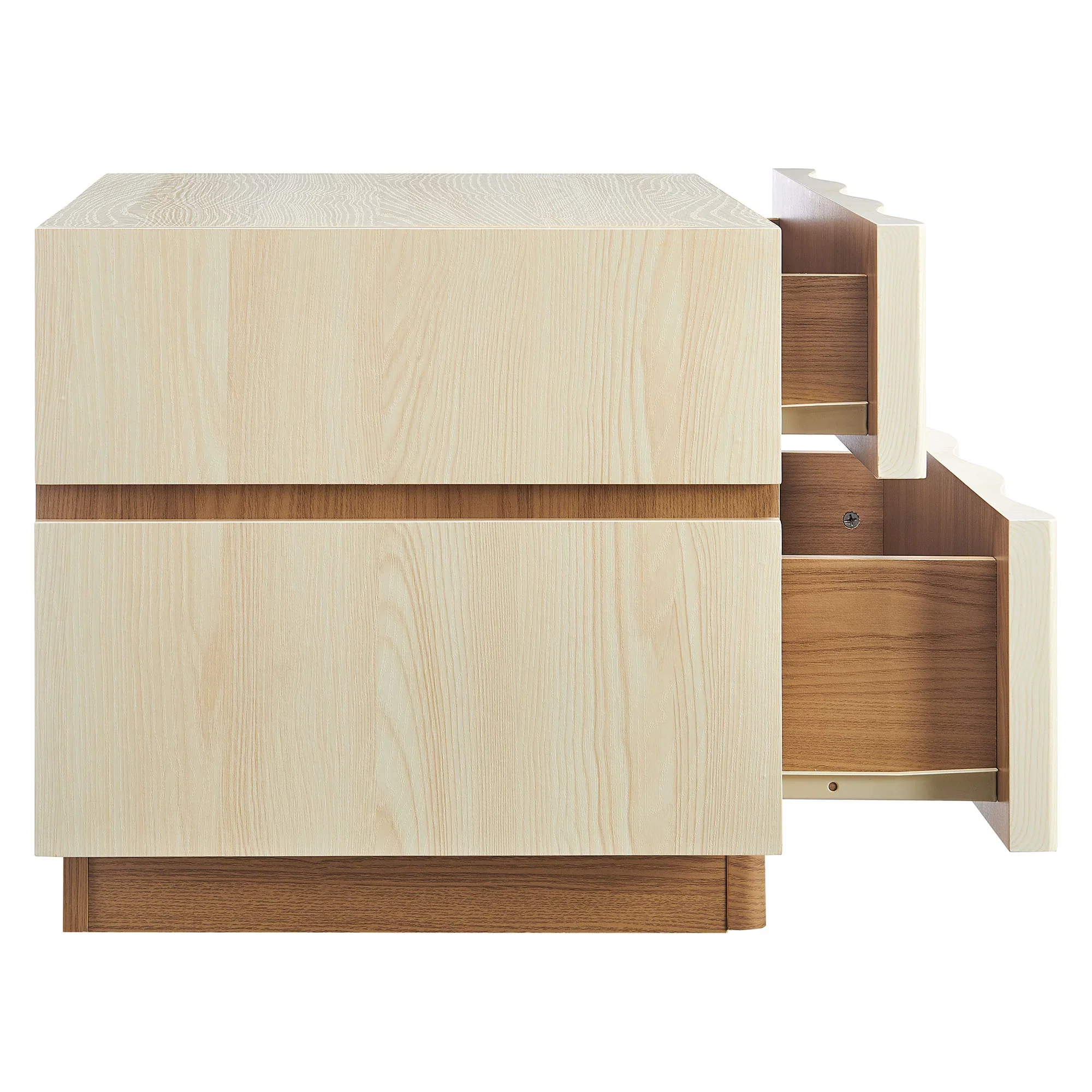 Isola 2 Drawer Nightstand in Light Oak Walnut - Image 23