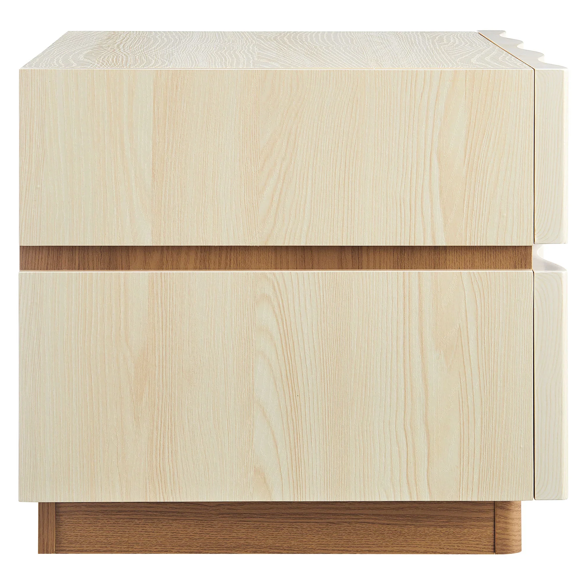 Isola 2 Drawer Nightstand in Light Oak Walnut - Image 24