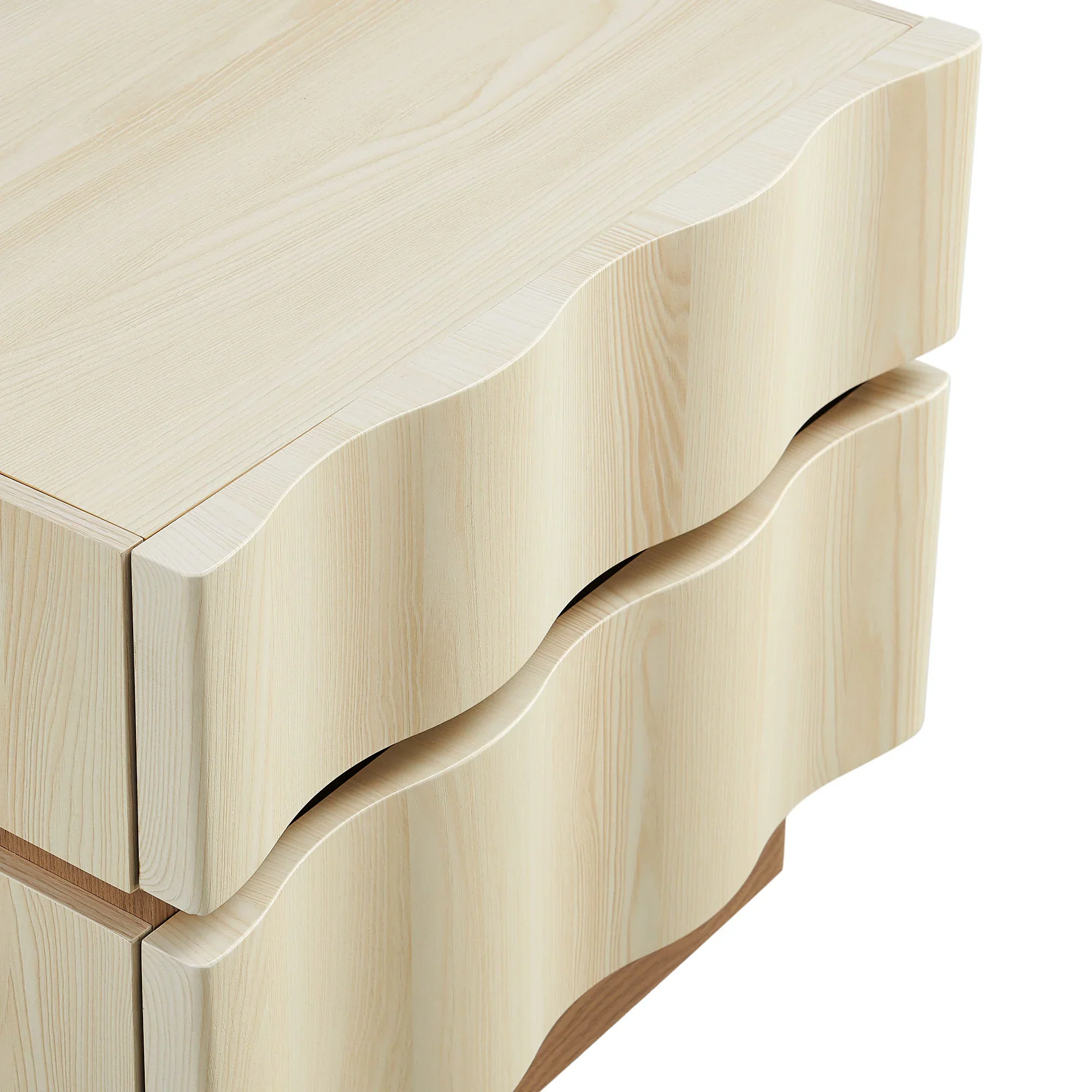 Isola 2 Drawer Nightstand in Light Oak Walnut - Image 25